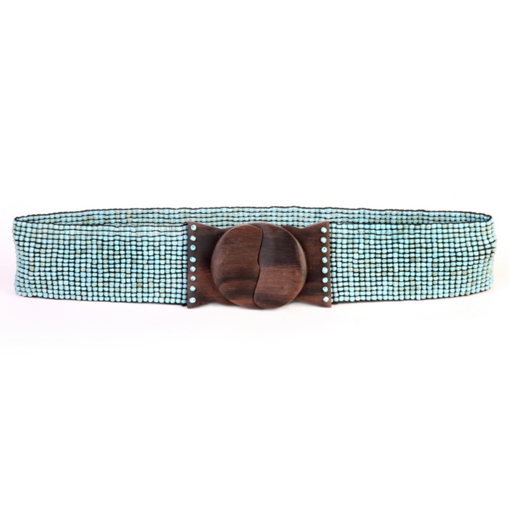 Erik & Mike Beaded Belt Antiqued Turquoise